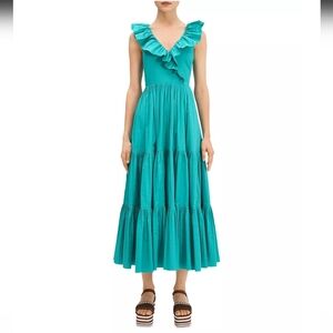 Kate Spade Poplin Ruffled Tiered dress
